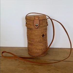 Rattan Crossbody Bag